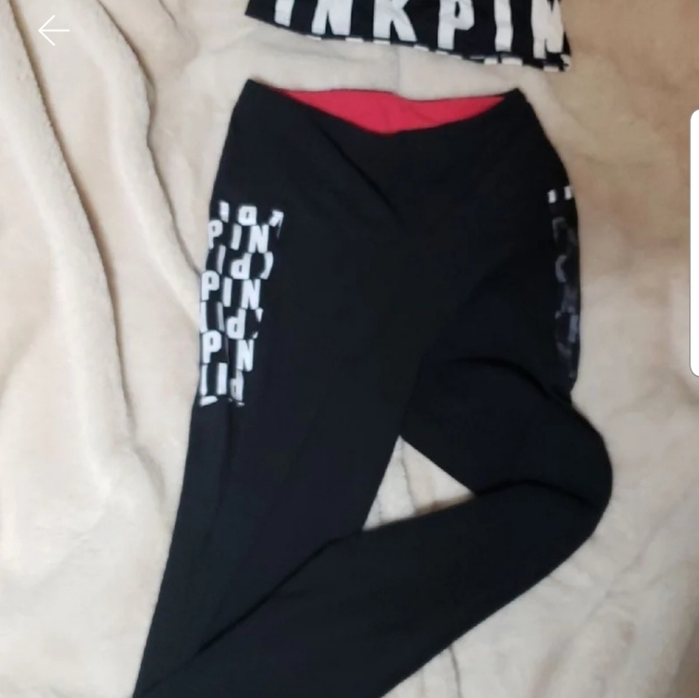 PINK 2PC sports bra and legging set